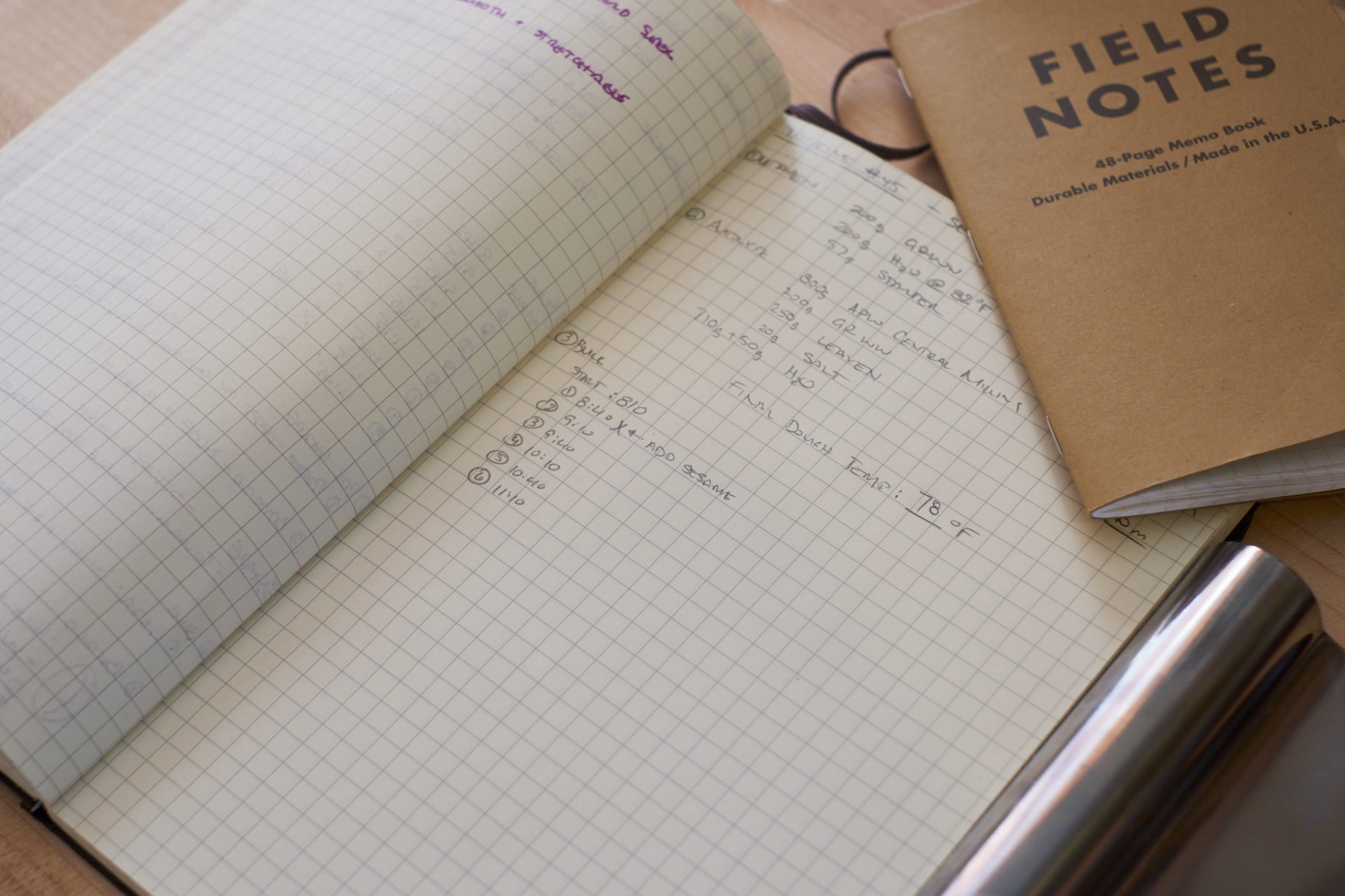 Sourdough bread baking notes