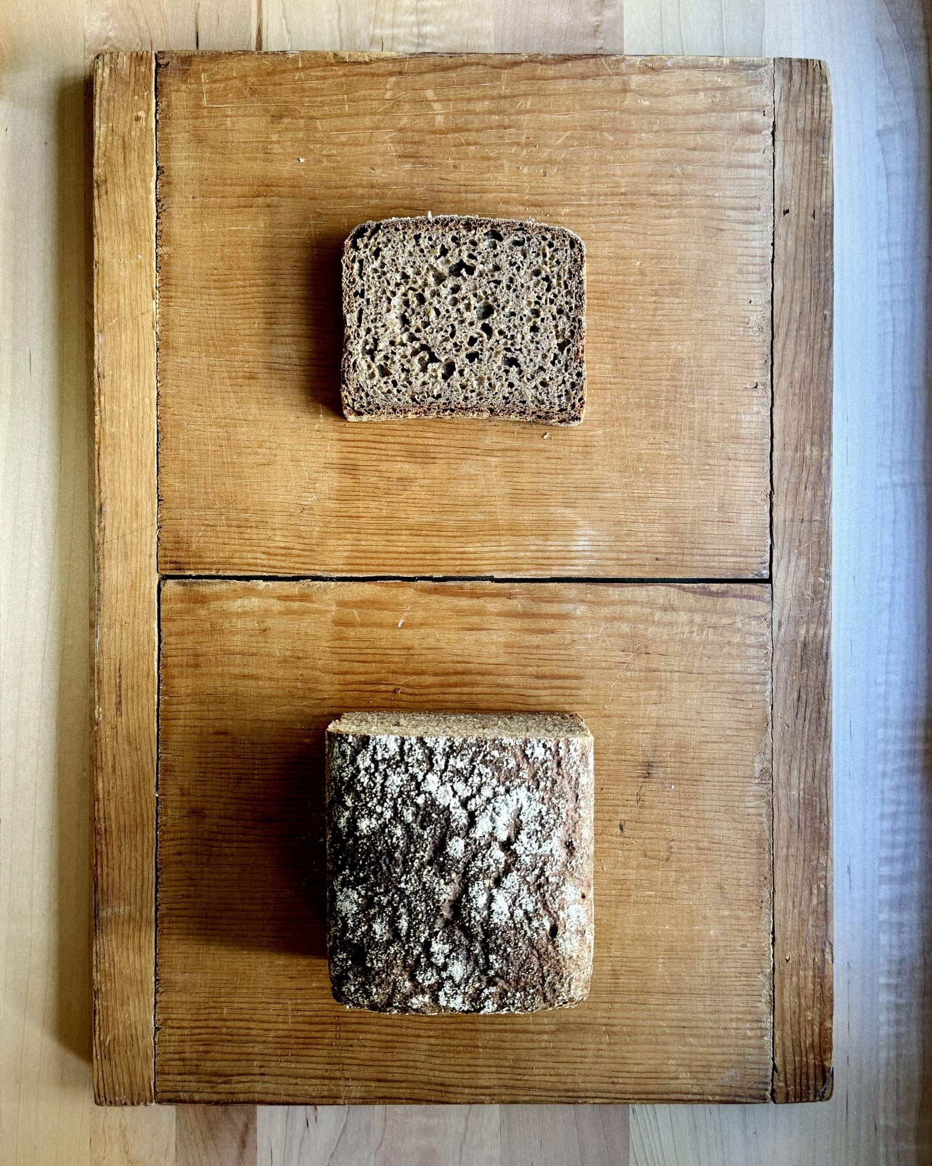 Rye bread is a good hybrid dough candidate