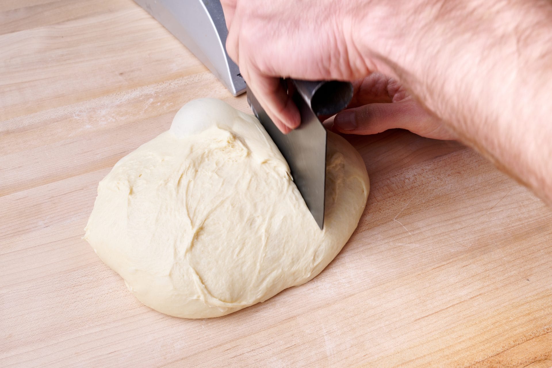 Shaping sourdough shokupan