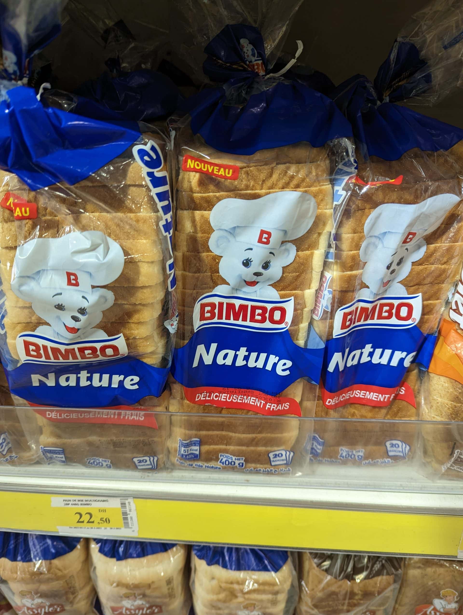 Sliced bread by Bimbo, the largest bakery in the world.